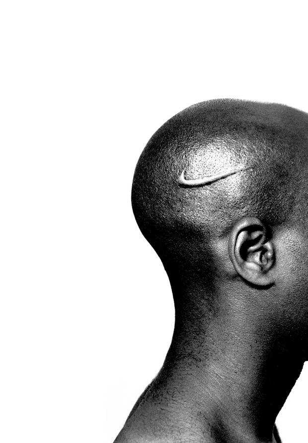 Hank Willis Thomas – Branded Head, 2003, Lambda photograph