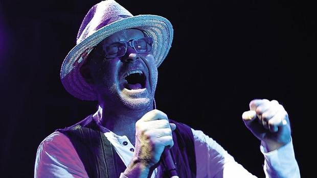 Tragically Hip singer Gord Downie in Bobcaygeon, Ont.