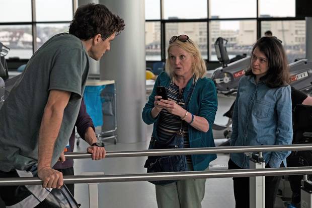 Jake Gyllenhaal, Miranda Richardson and Erin Hurley in Stronger.