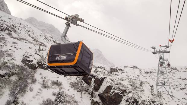 The 3S Eisgratbahn is the fastest and longest lift of its kind in the Alps.