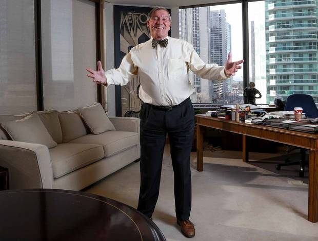 Torstar chairman John Honderich is shown in his office at One Yonge Street on Nov. 28, 2016.