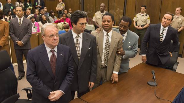 The People v. O. J. Simpson: American Crime Story is unsettlingly camp and then unnervingly raw.