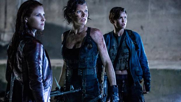 Ali Larter, Milla Jovovich and Ruby Rose in Resident Evil: The Final Chapter.
