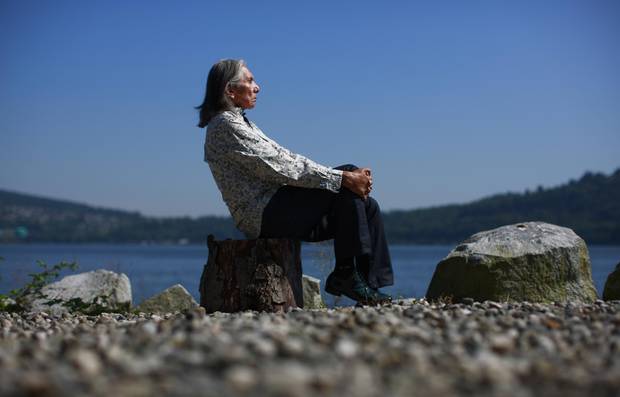 Leonard George, former chief of the Tsleil-Waututh Nation, enjoys a quiet moment in North Vancouver in 2012.