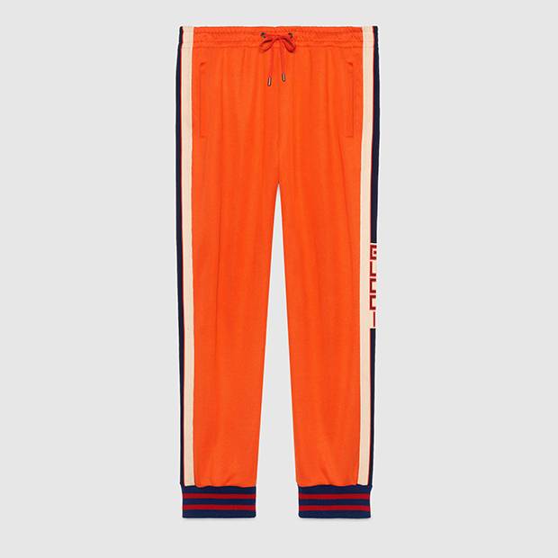 Technical jersey pant, $1,100 at Gucci (www.gucci.com).