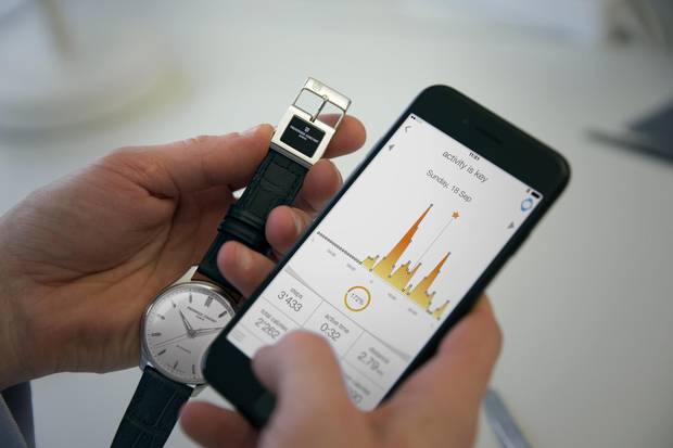 the Frederique Constant E-Strap has an embedded activity tracker.