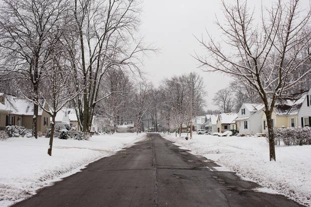 Glenside Avenue, a residential street in the middle-class Cleveland suburb of South Euclid.