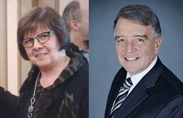 Patricia Sorbara, left, faces two charges of bribery under the Ontario Elections Act while Gerry Lougheed faces one.