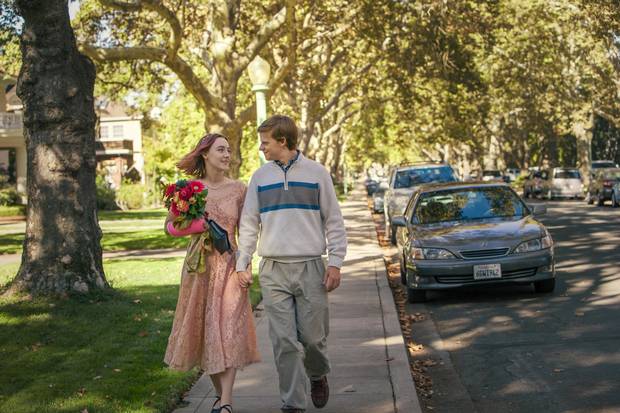 Saoirse Ronan and Lucas Hedges in Lady Bird.