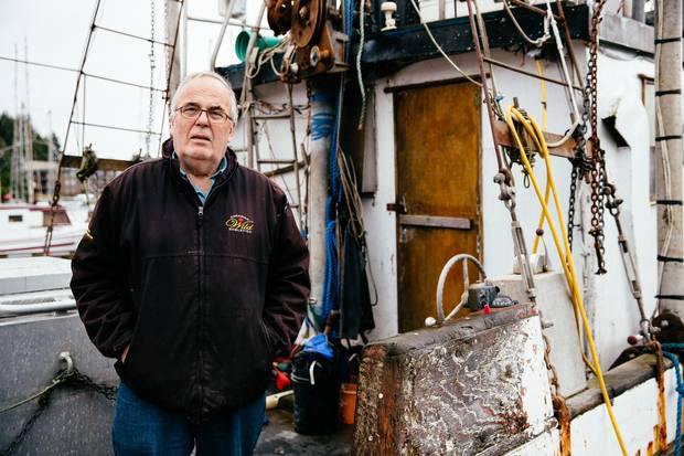 'In B.C.,' says fisherman Dan Edwards, seen with his boat, the individual transferable quota permits have 'become a commodity to be bought and sold. And the cost of buying it is well out of the reach of most fishermen.'