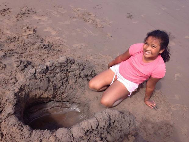 Aaliya Desmond, age 9, last August at Nova Scotia’s Bayfield Beach Provincial Park.