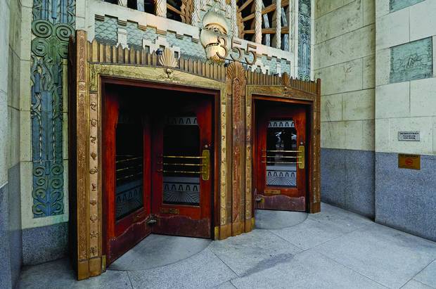 Marine Building, Vancouver. Brass doors.