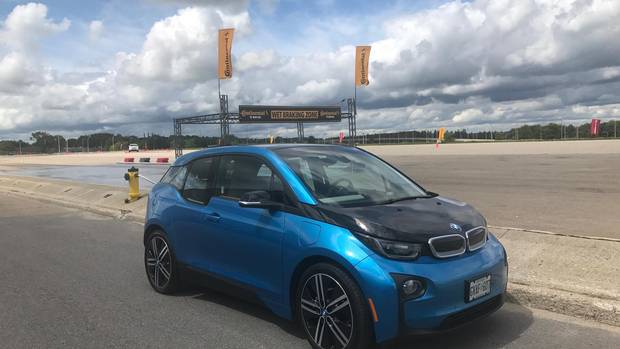 BMW's electric fleet in Montreal.