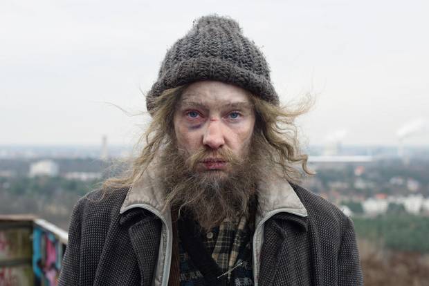 One of Manifesto's scenes features Blanchett playing a homeless man 