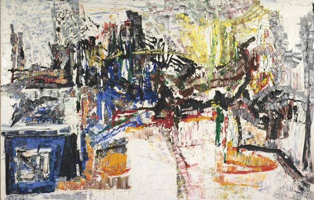 Untitled by Jean-Paul Riopelle. Oil on canvas, 1968.