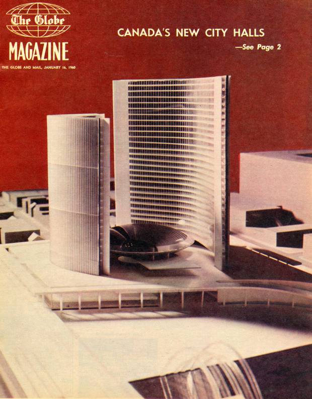 Toronto’s new City Hall building is featured in The Globe Magazine on Jan. 16, 1960.