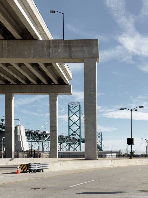 Moroun started to build the on-ramps to his proposed new bridge—which would run alongside his Ambassador Bridge—long before he had a permit