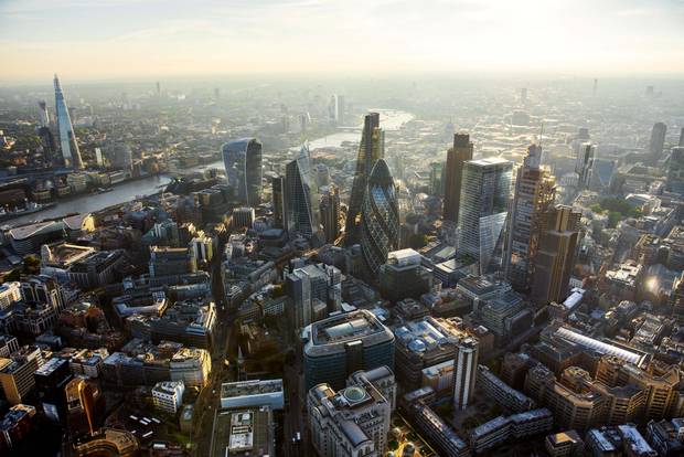 100 Bishopsgate joins the City’s skyline, which includes the pickle-shaped ‘Gherkin’ at 30 St. Mary Axe and the ‘Cheesegrater’ at 122 Leadenhall St.