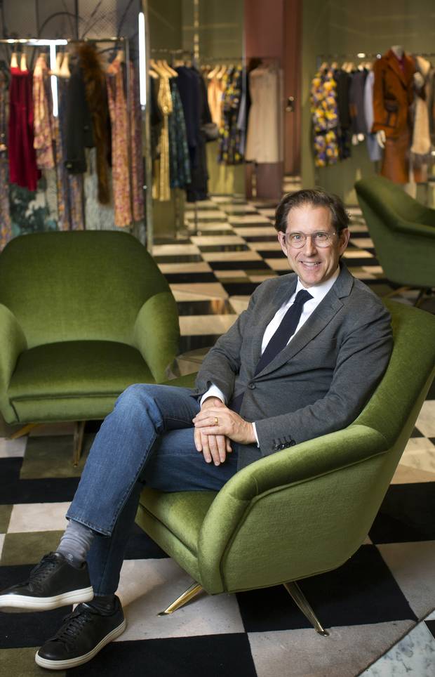 Richard Baker is shown at the Saks Fifth Avenue flagship store in New York City.