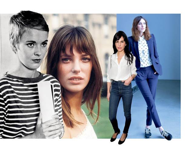 American actor Jean Seberg (far left) became a star of the 1960s French New Wave movement. Jane Birkin (second left) and Alexa Chung (far right), both Britishborn icons, openly envy the elements of French chic (Birkin so successfully that fashion house Hermès named one of its iconic handbags after her). Stylist Caroline Sieber (middle), from Austria, is a Chanel brand ambassador.