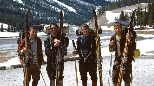 The 1967 traverse team, from left, was Don Gardner, Chic Scott, Charlie Locke and Neil Liske.