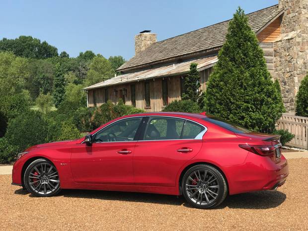 The 2018 Infiniti Q50 Red Sport in Tennessee.