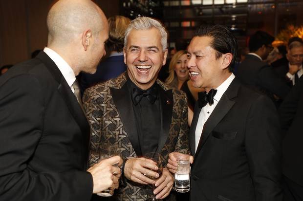 CANFAR ceo Kyle Winter and Gallant Law (right) chat with Jeronimo De Miguel.