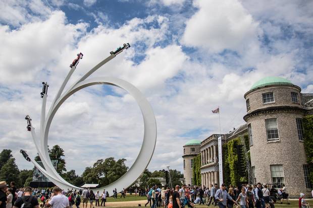 Spectators gather at the Goodwood Festival of Speed.