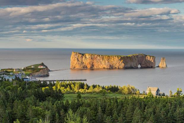 Percé, Que., is a town well known for its view of one of the world’s largest natural arches, Percé Rock. 