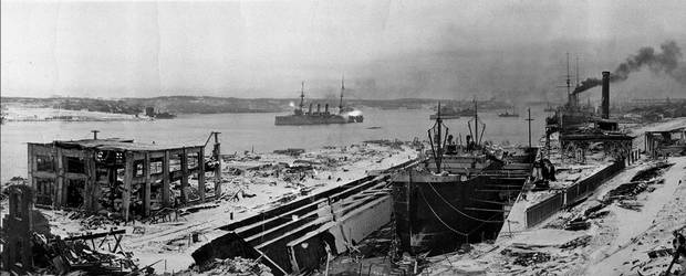 A view of Halifax after the explosion, facing south.