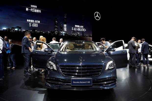 The new Mercedes-Maybach flagship model, the S 680, was revealed at an event ahead of the Shanghai show.