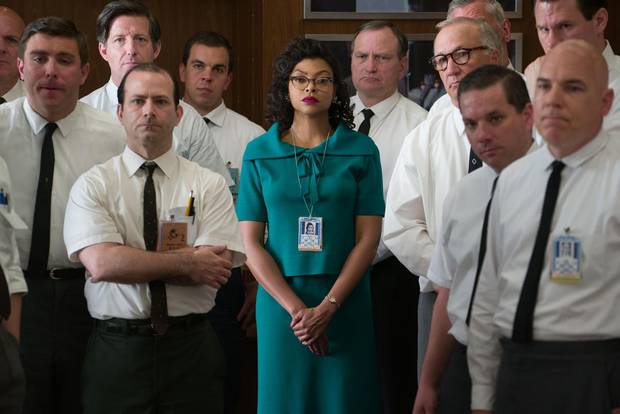 Katherine G. Johnson (Taraji P. Henson), stands out amid her team of fellow mathematicians in Hidden Figures.