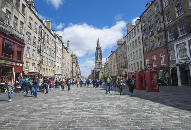 The Royal Mile, Edinburgh’s historic spine, is an arterial homage to the medieval city’s past, but also showcases many of its modern trappings.