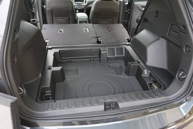 Chevrolet Equinox's trunk is designed to maximize storage space.