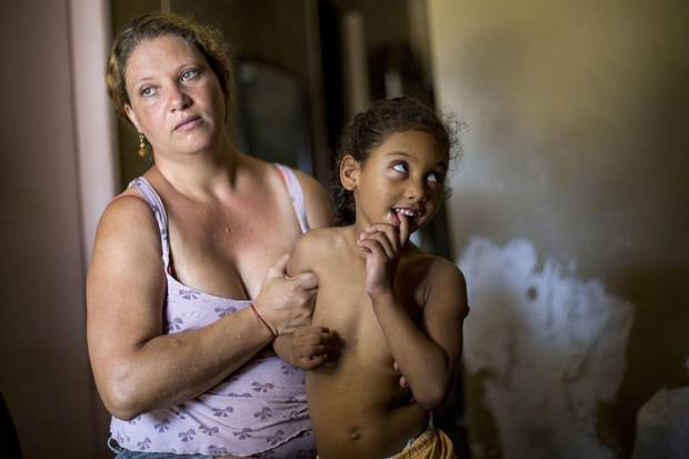 Nivea Caridade, 39, with her daughter Sofia, 4.