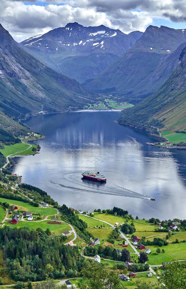Hurtigruten is known internationally for its scenic cruises in the fjords.