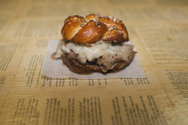 The beef on a weck.