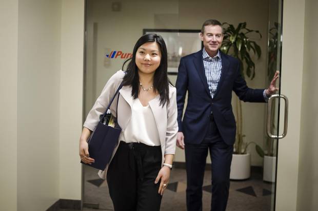 Vanessa Lin spent the day shadowing Purolator CEO John Ferguson on Feb. 23, 2018.