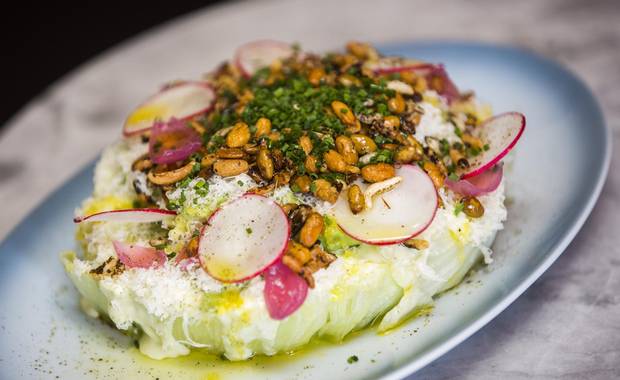 The Iceberg Wedge is displayed at the Aloette Restaurant in Toronto, Tuesday February 6, 2018. (Mark Blinch/Globe and Mail)