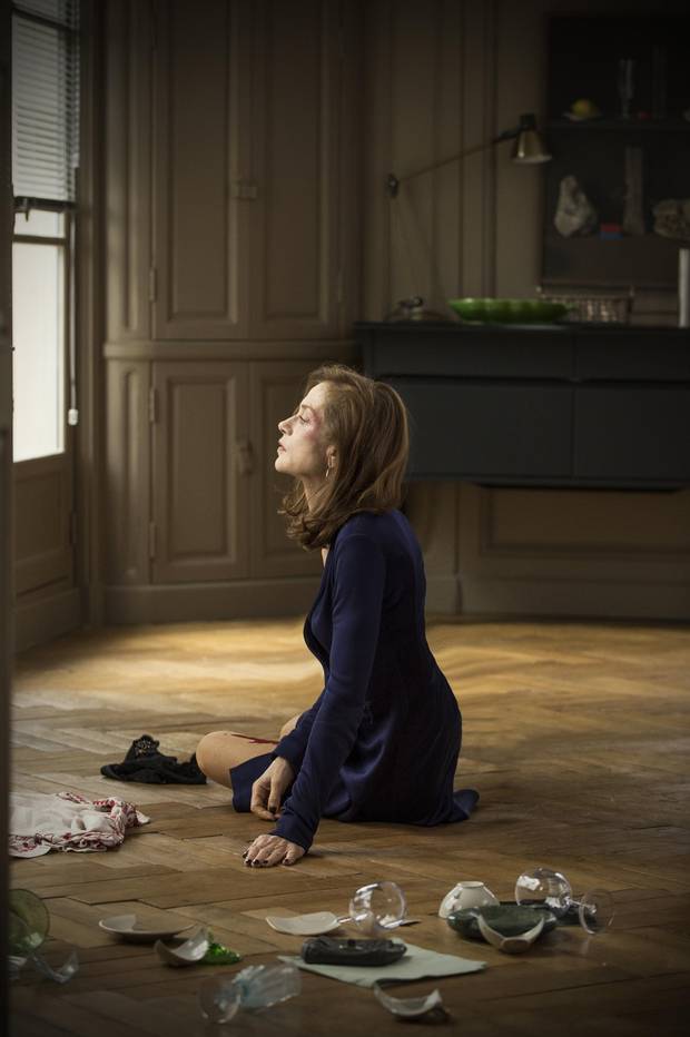 Huppert says her character in Elle doesn't want to be a victim, so takes control of her situation, which leads to a 'resolution that still looks like revenge.'