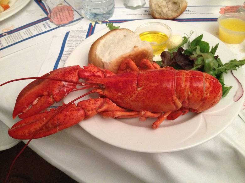 Traditional lobster supper.