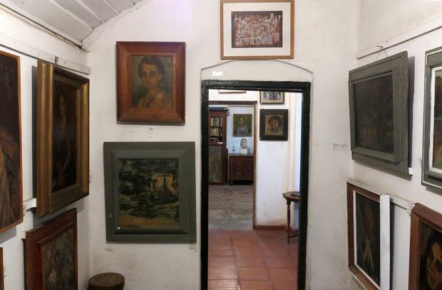 Part of the art collection of '43 Group at the Sapumal Foundation gallery in Colombo.