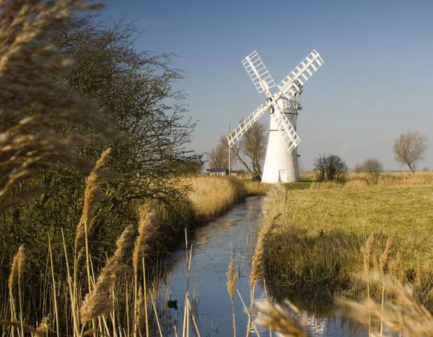 No, it’s not the Netherlands. The windmills of Norfolk have been used for drainage and grinding.