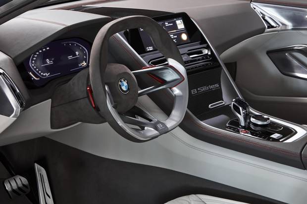 The interior of the BMW Concept 8 Series.