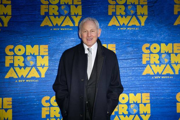 Actor Victor Garber arrives at Come From Away’s opening night on the Broadway in New York on Sunday.