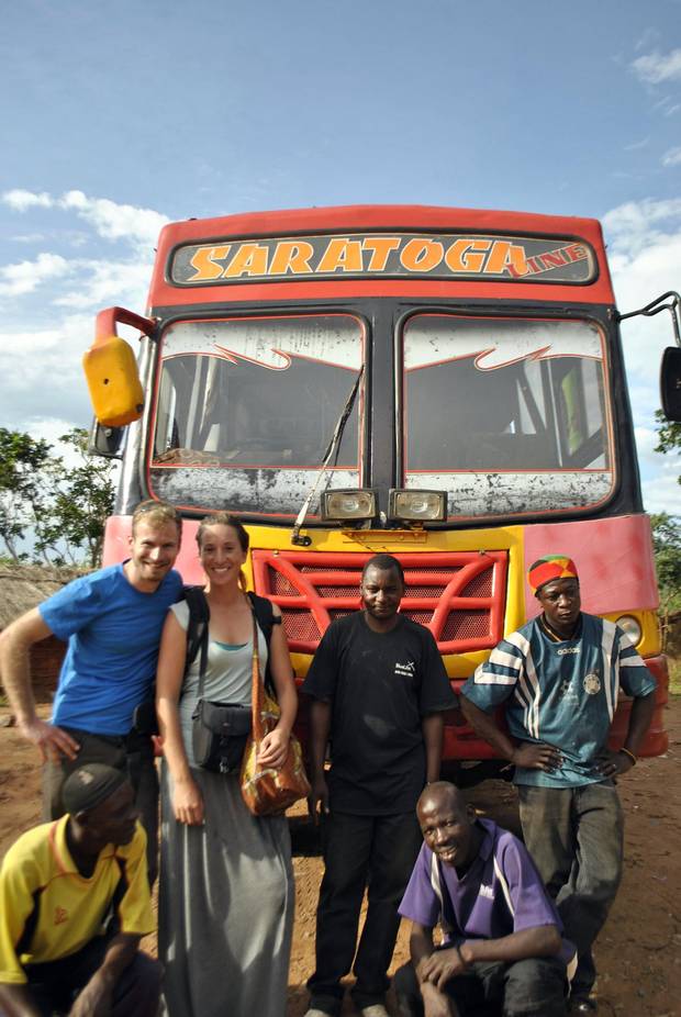The bus the writer rode from Kigoma to Sigunga.