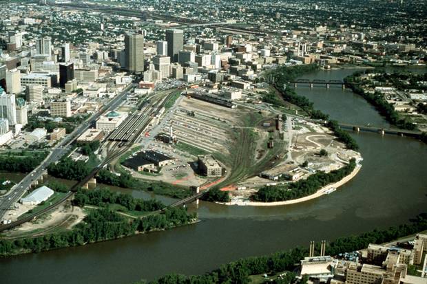 The Forks, before its redevelopment.