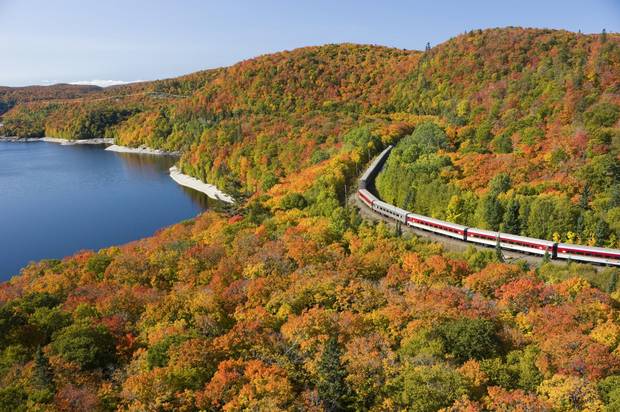 The rail journey takes you across Canadian Shield to the remote Agawa Canyon Wilderness Park.