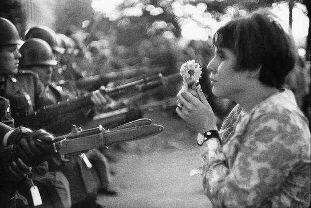 Peace march against the Vietnam War, Washington DC, USA, 1967.