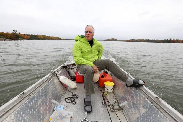 Retired Lieutenant Colonel Rob Martin heads out fishing near Melody Lodge, north of Kingston, Ont.. Mr. Martin has struggled with PTSD, but he finds peace in fishing and nature.